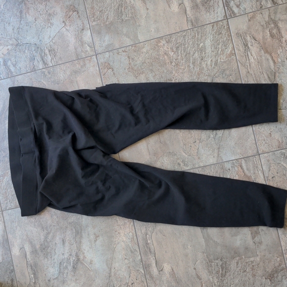 Slashed front black leggings - Picture 4 of 6